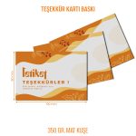 Teşekkür Kartı Baskı