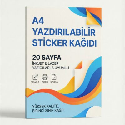 A4 Yazdırılabilir Sticker Kağıdı