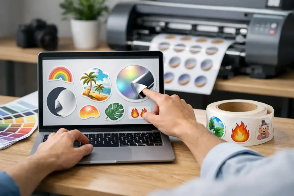 Online sticker baskı nasıl verilir?