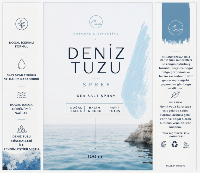 Deniz Tuzu Spreyi Etiket Tasarımı #11