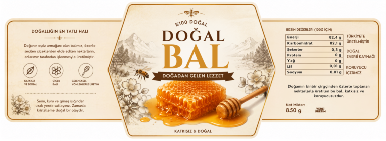 Bal Etiket Tasarımı #14