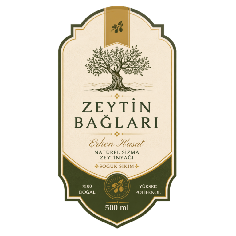 Zeytinyağı Etiket Tasarımı #10