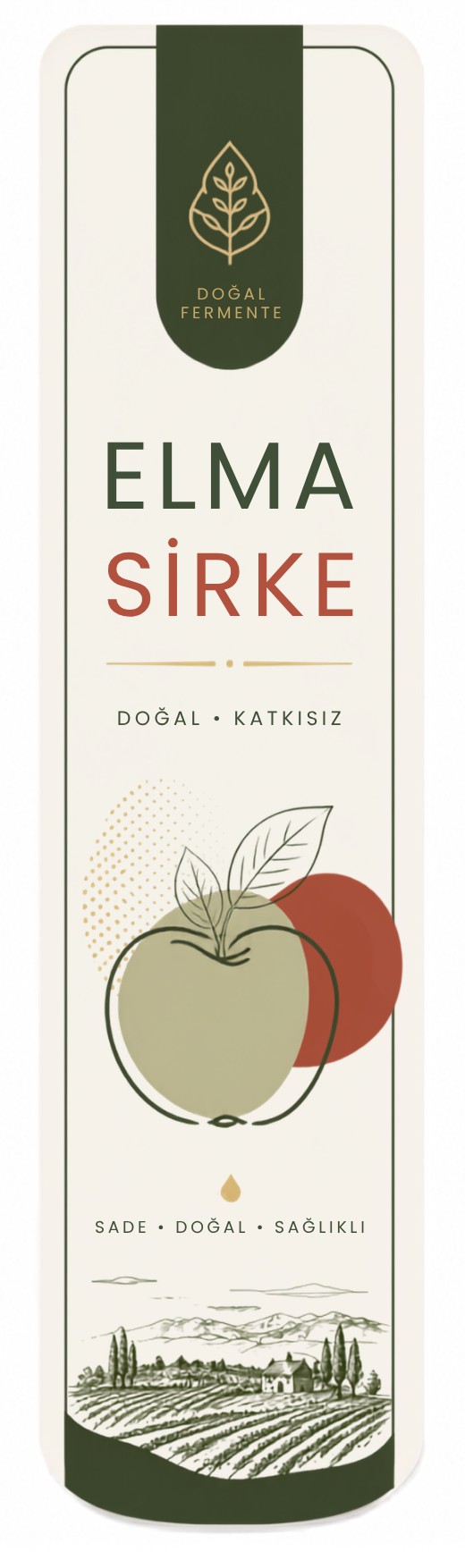 Elma Sirkesi Etiket Tasarımı #3