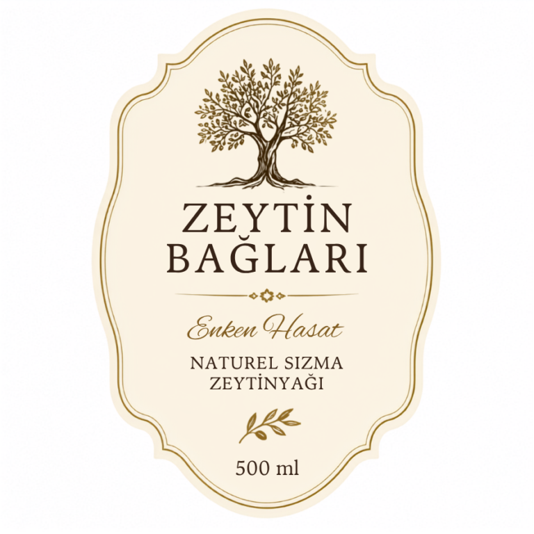 Zeytinyağı Etiket Tasarımı #8