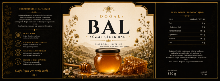 Bal Etiket Tasarımı #11