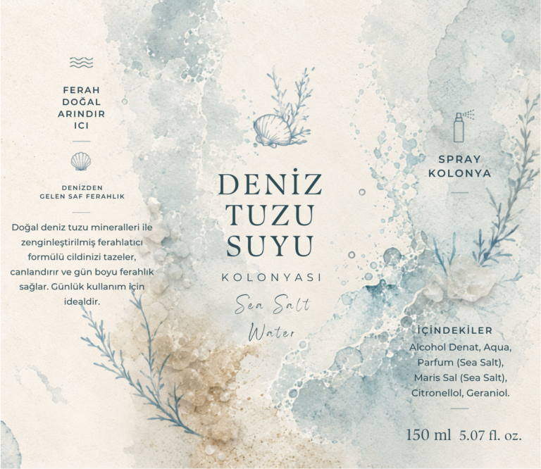 Deniz Tuzu Spreyi Etiket Tasarımı #14
