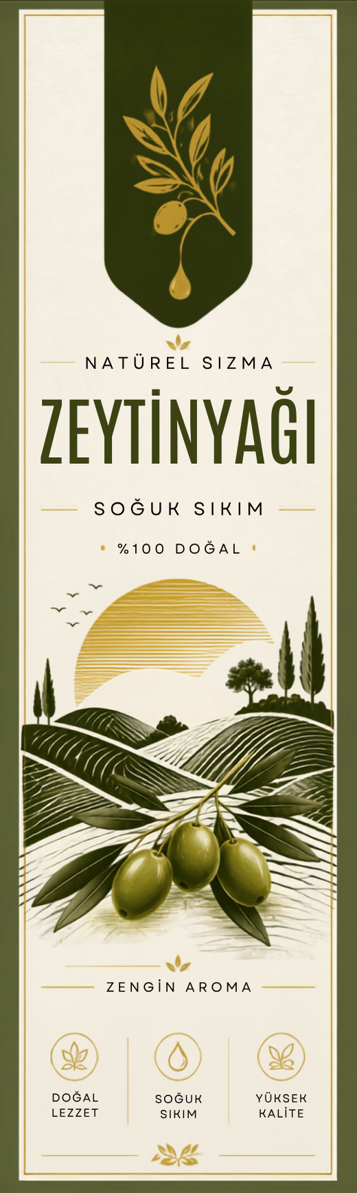 Zeytinyağı Etiket Tasarımı #7