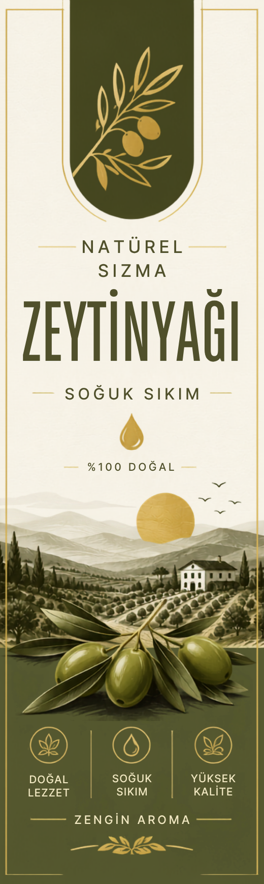 Zeytinyağı Etiket Tasarımı #6