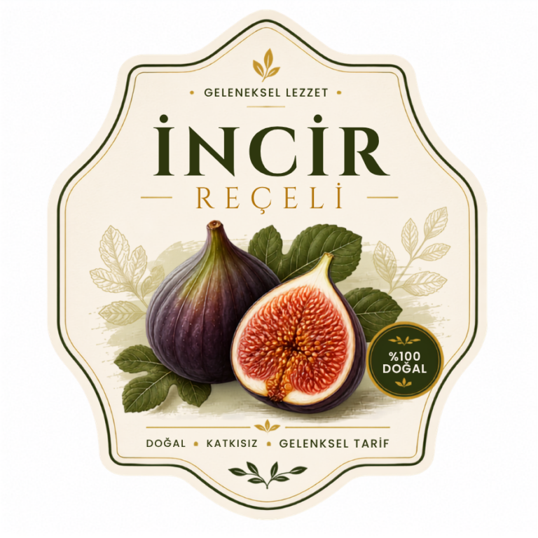 İncir Reçeli Etiket Tasarımı #18