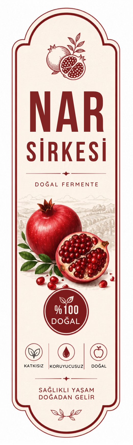 Nar Sirkesi Etiket Tasarımı #7