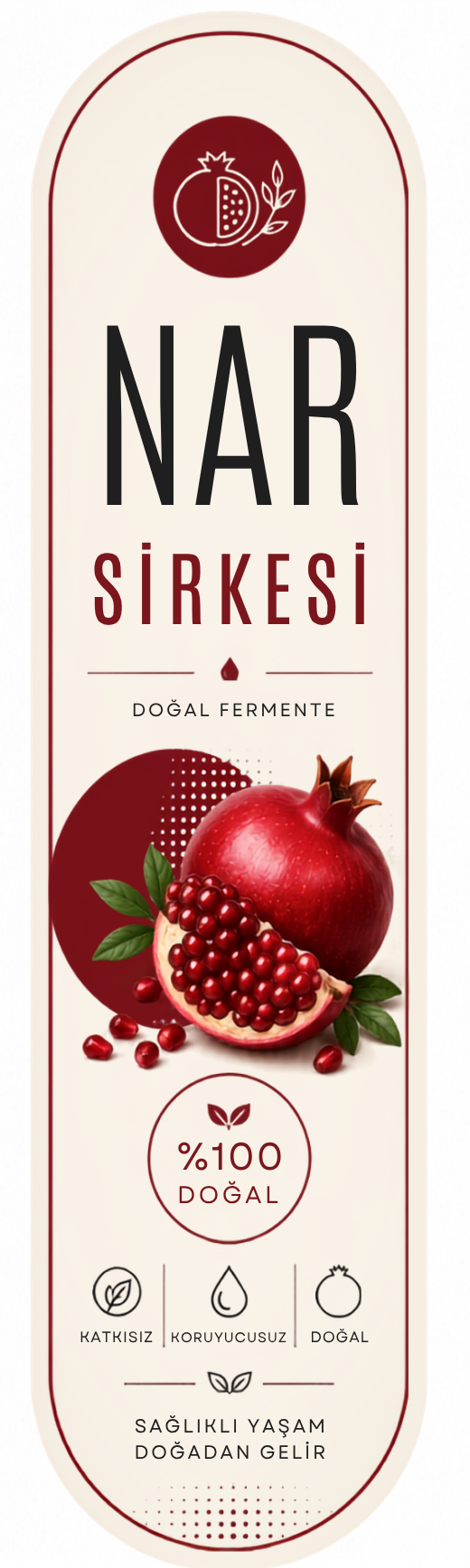 Nar Sirkesi Etiket Tasarımı #8
